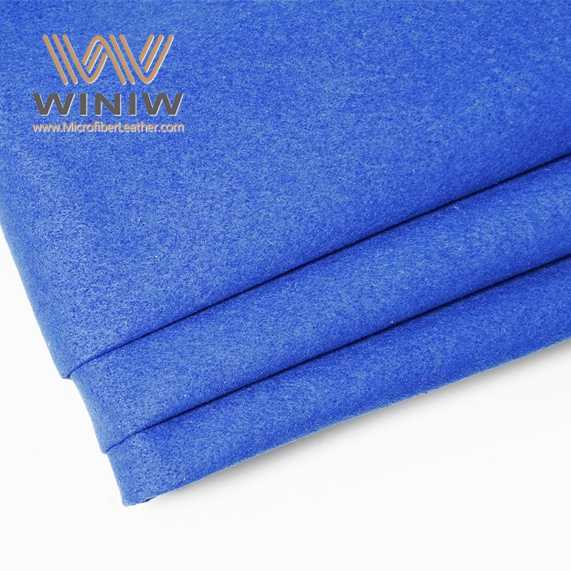 Suede Fabric Pu Artificial Leather For Show Cases